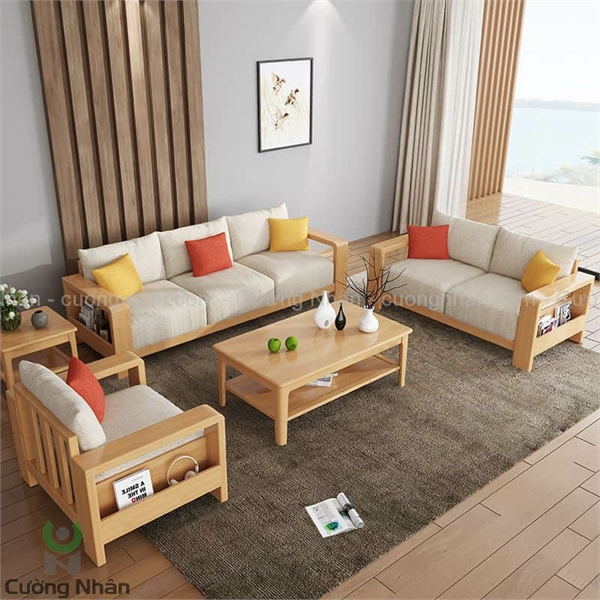 Bộ ghế sofa gỗ - Công Ty CP Dịch Vụ Và Thương Mại Tây Âu